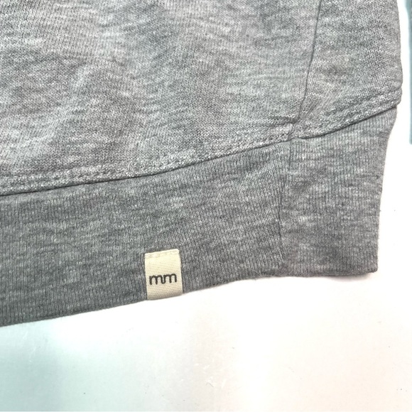 Mini Mioche Shawl Cardi Heather Gray Sweatshirt Open Cardigan Size 2 - Picture 5 of 8